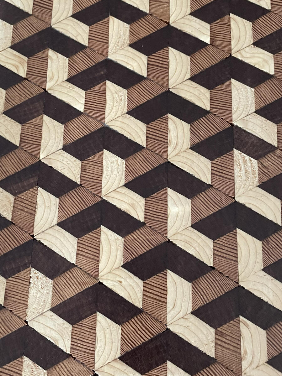 Wood pattern in process
